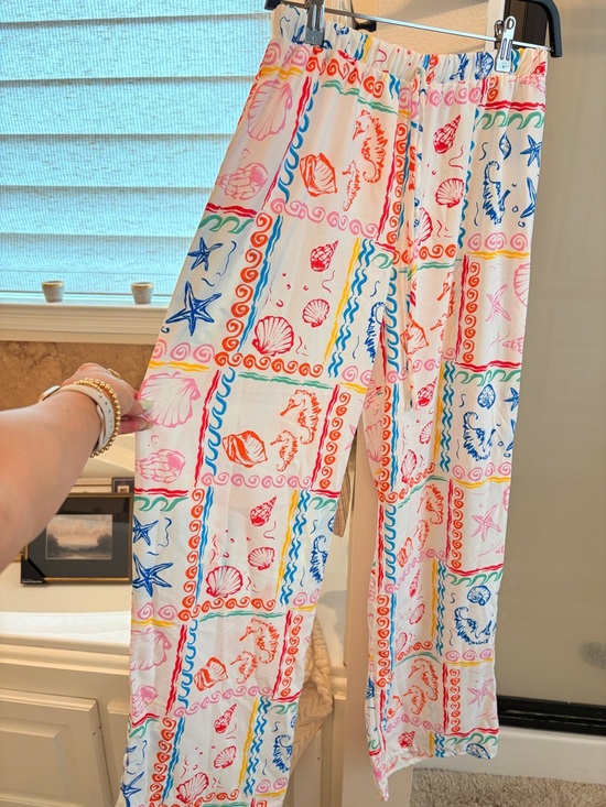 Other - Women's Multicolor Seashell Print Swim Coverup Pants